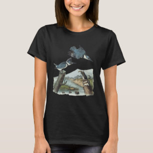Camiseta Natureza Do Peixe-Pássaro-Do-Cinto-Aquarela