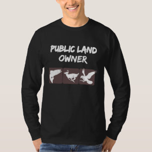 Camiseta Natureza Do Proprietário Público De Terrenos Para