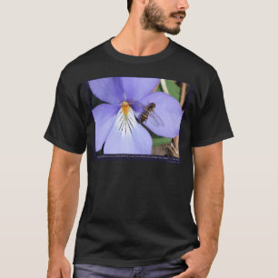 Camiseta Natureza Do Violeta-Pé De Pássaros De Amor