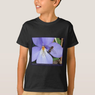 Camiseta Natureza Do Violeta-Pé De Pássaros De Amor
