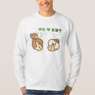 Camiseta Natureza dos amores de PEBBLES™ e de BAMM-BAMM