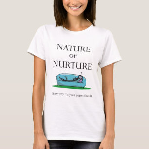 Camiseta Natureza Engraçada de Psicologia ou Culpa do Pai d