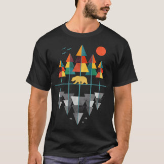 Camiseta Natureza geométrica