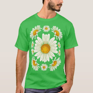 Camiseta Natureza Jardineiro Botânico Flor Daisy Floral