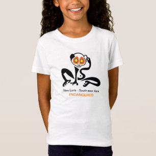 Camiseta Natureza - LORIS lento - Gráfico animal -