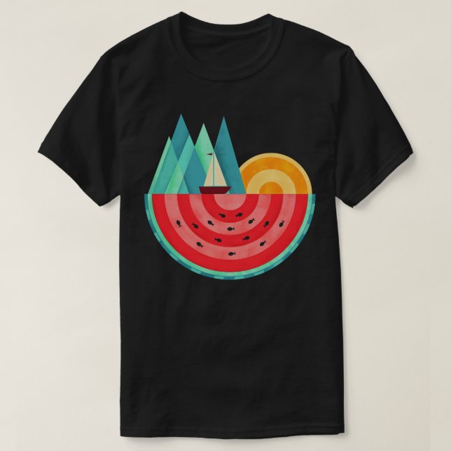 Camiseta Natureza Melancia (Frente do Design)