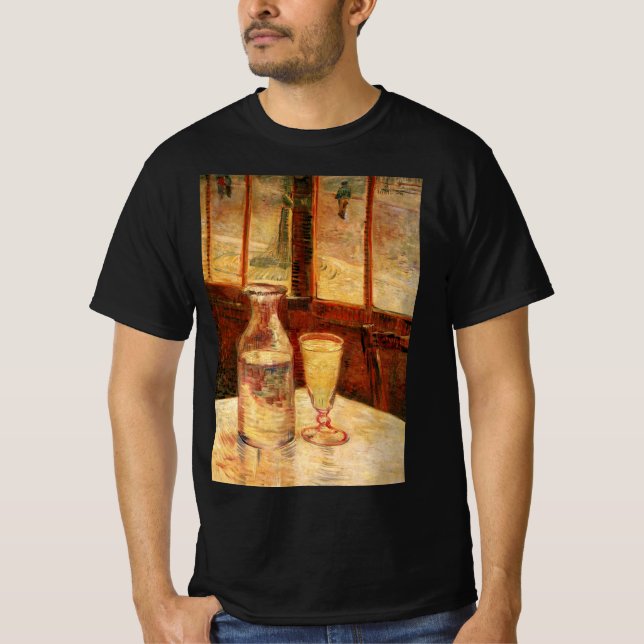 Camiseta Natureza Morta com Absinto por Vincent van Gogh (Frente)