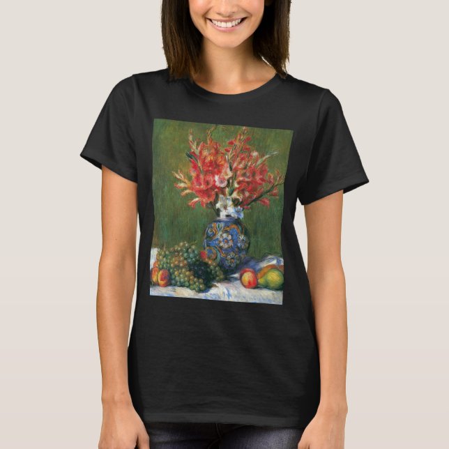 Camiseta Natureza-morta com Flores e Frutas de Pierre Renoi (Frente)