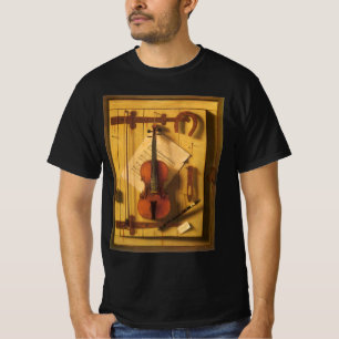 Camiseta Natureza-morta com violino e partitura de William 