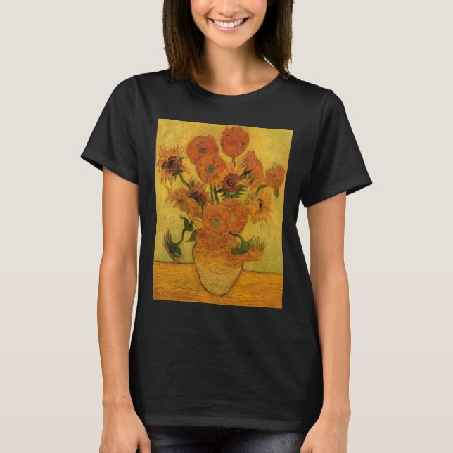 Camiseta Natureza Morta de Vincent van Gogh com Vaso com 15 (Frente)