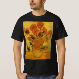 Camiseta Natureza-morta de Vincent van Gogh Vaso com 15 gir