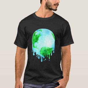 Camiseta Natureza Mudanças climáticas Derretimento da Ter