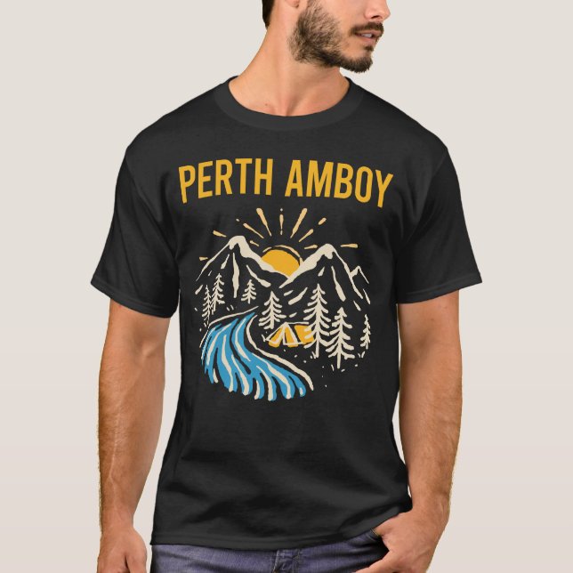 Camiseta Natureza Paisagem Perto Amboy (Frente)
