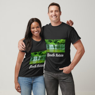 Camiseta Natureza Respiratória e Selva de Cascata Natural