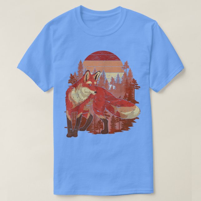 Camiseta Natureza Retro Animal Lov (Frente do Design)