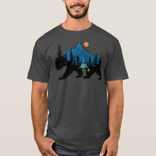 Camiseta Natureza Selvagem Animais Campos Para Ursos Premiu