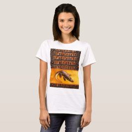 Camiseta NATUREZA SELVAGEM - Coleção de design CROCODILE-DI
