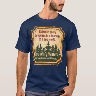 Camiseta Natureza Selvagem da Zona das Canoas das Águas Fro