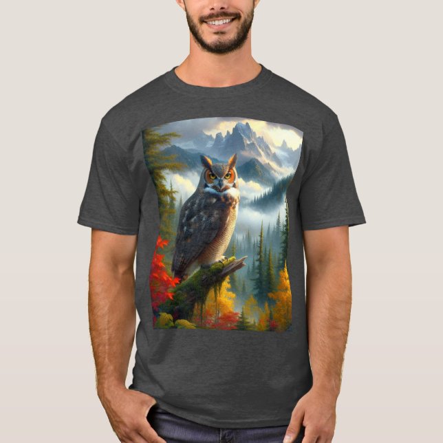 Camiseta Natureza Selvagem de Coroa excelente (Frente)