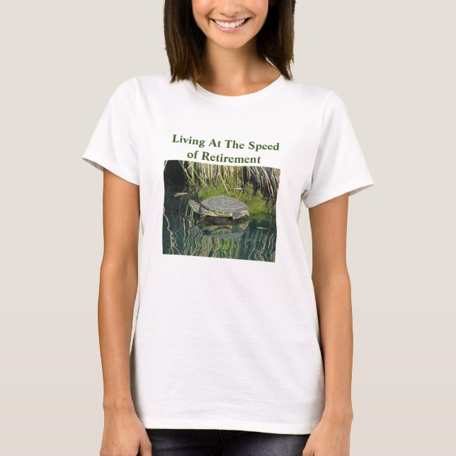 Camiseta Natureza selvagem do Lago Humor Turtle (Frente)