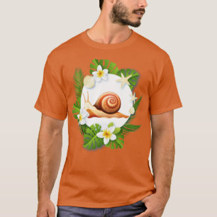 Camiseta Natureza Selvagem Jardim Animal Gift Slug Snail