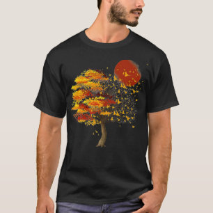 Camiseta Natureza Selvagem Pleno Bando De Pássaros De Árvor