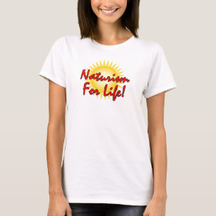 Camiseta Naturista - Naturismo Para A Vida