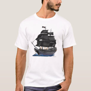 CAMISETA NAU DE PIRATA PRETO