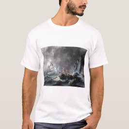 Camiseta Naufrágio em tempestade 1872