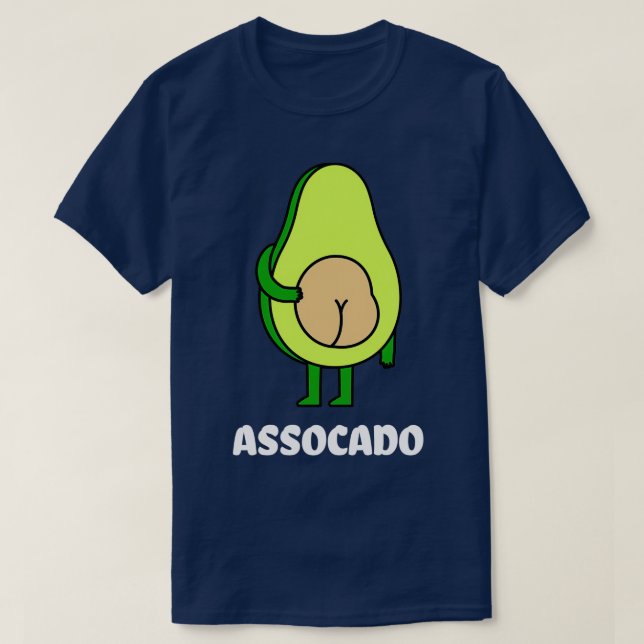 Camiseta Naughn avocado Funny (Frente do Design)