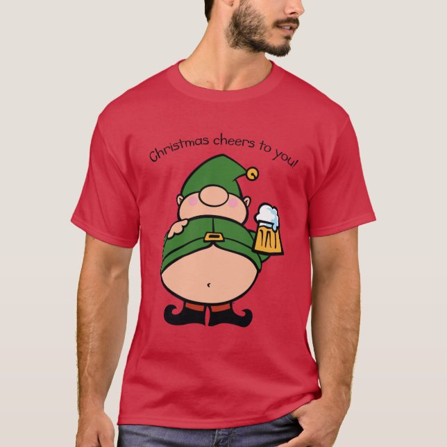 Camiseta Naughn Elves Beer T-Shirt (Frente)