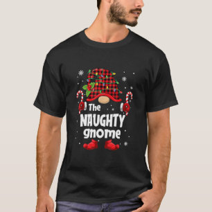 Camiseta Naughn Gnomo Xadrez Buffalo Família de Árvores de