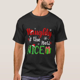 Camiseta Naughs É O Novo Feliz Piada De Papais noeis Engraç
