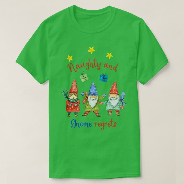 Camiseta Naught and Gnomo Lamenta (Frente do Design)