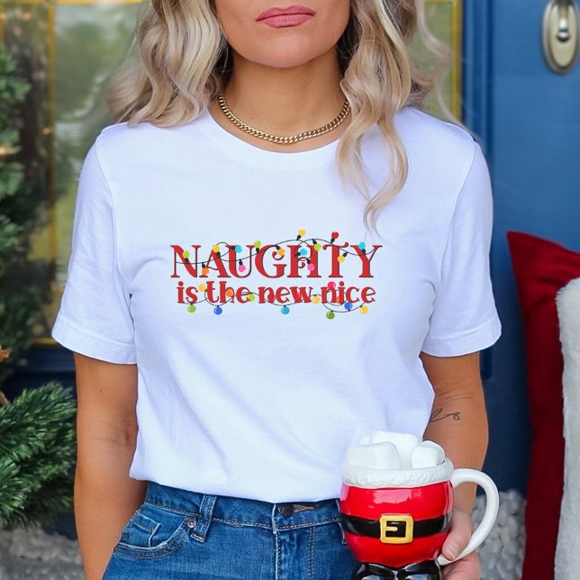 Camiseta Naughty é o novo Natal legal (Criador carregado)