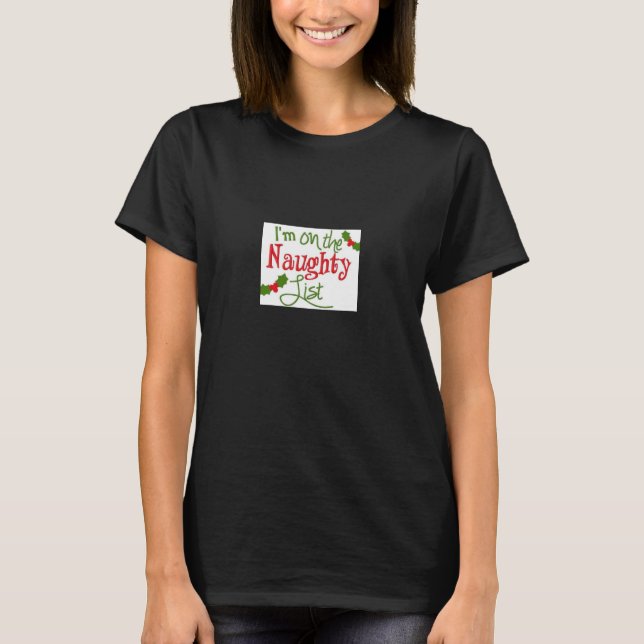 CAMISETA **NAUGHTY OU NICE** T-SHIRT PARA ELA (Frente)