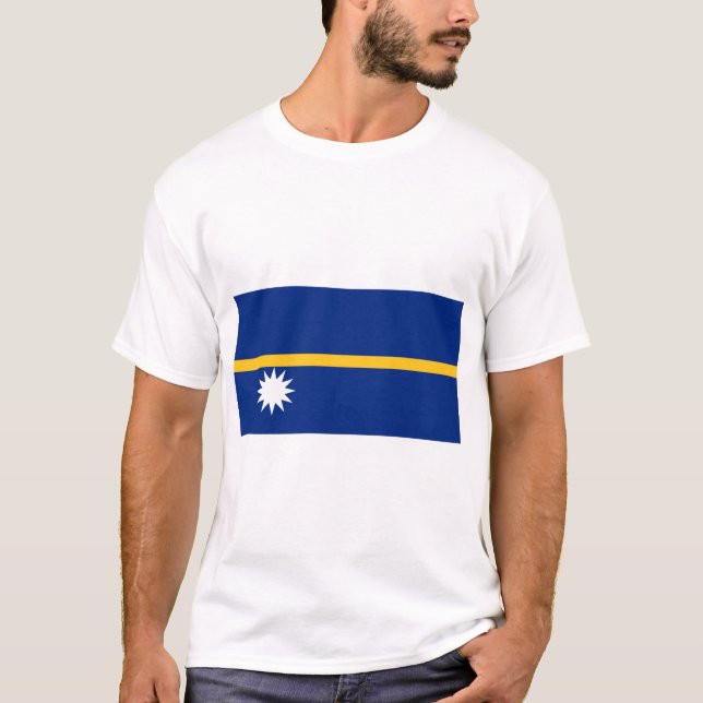 Camiseta Nauru Flag (Frente)