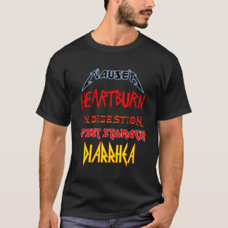 Camiseta Náuseas Heburn Ingestão Acomoda Diarreia Estômago