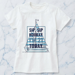 Camiseta Náutica de Barco à Vela Cabana