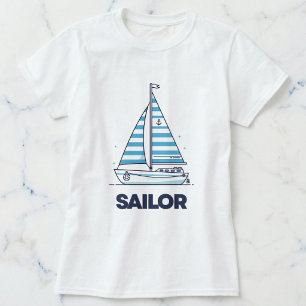 Camiseta Náutica para Meninas Cabana Sail
