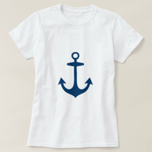 Camiseta Náutico bonito dos azuis marinhos inspirado