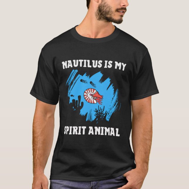 Camiseta Nautilus É O Meu Espírito Animal Nautilus Shell (Frente)