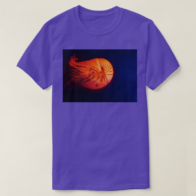 Camiseta Nautilus no Aquário (Frente do Design)