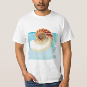 Camiseta Nautilus Seashell e Sand