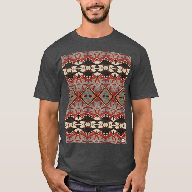Camiseta Navajo Indian Inspirou o Design-Shirt HAMbWG (Frente)