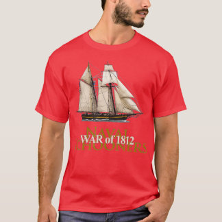 CAMISETA NAVAL NAVAL NAVAL BOAT GUERRA DA HISTÓRIA