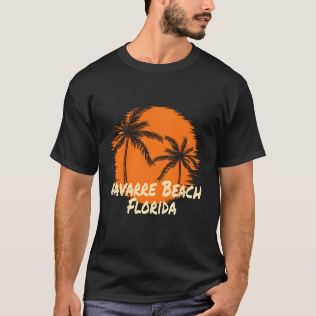 Camiseta Navarre Beach Fl Florida Vacation Souvenir Sun Pal (Frente)