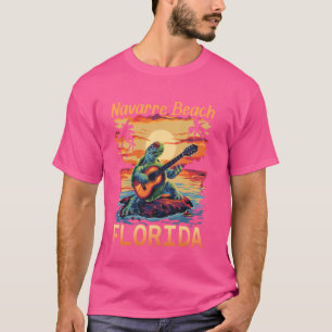 Camiseta Navarre Beach Flórida Férias Turtle Lover Summer