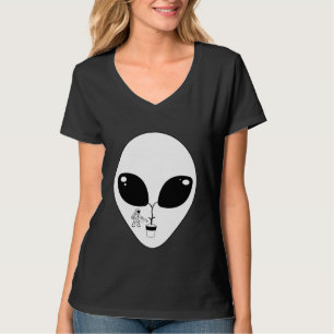 Camiseta Nave Espacial Astronauta Espacial Alien em Crescim