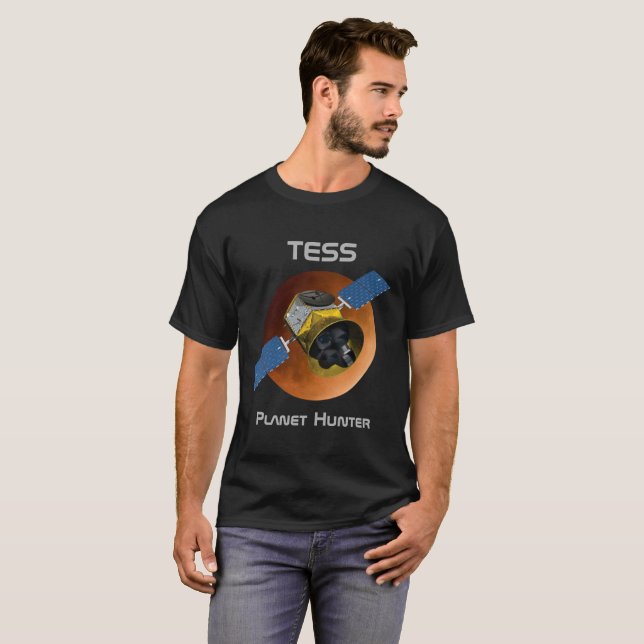 Camiseta Nave espacial Caçadora do Planeta TESS (Frente Completa)